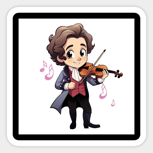 Felix Mendelssohn Sticker by ComicsFactory